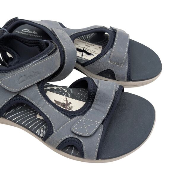 Clarks Cloudsteppers Mira Bay Women's Sport Sandals Denim Blue Size US9 EU40 - Picture 11 of 12